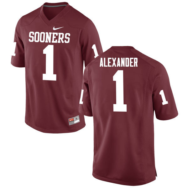 Oklahoma Sooners #1 Dominique Alexander College Football Jerseys Game-Crimson